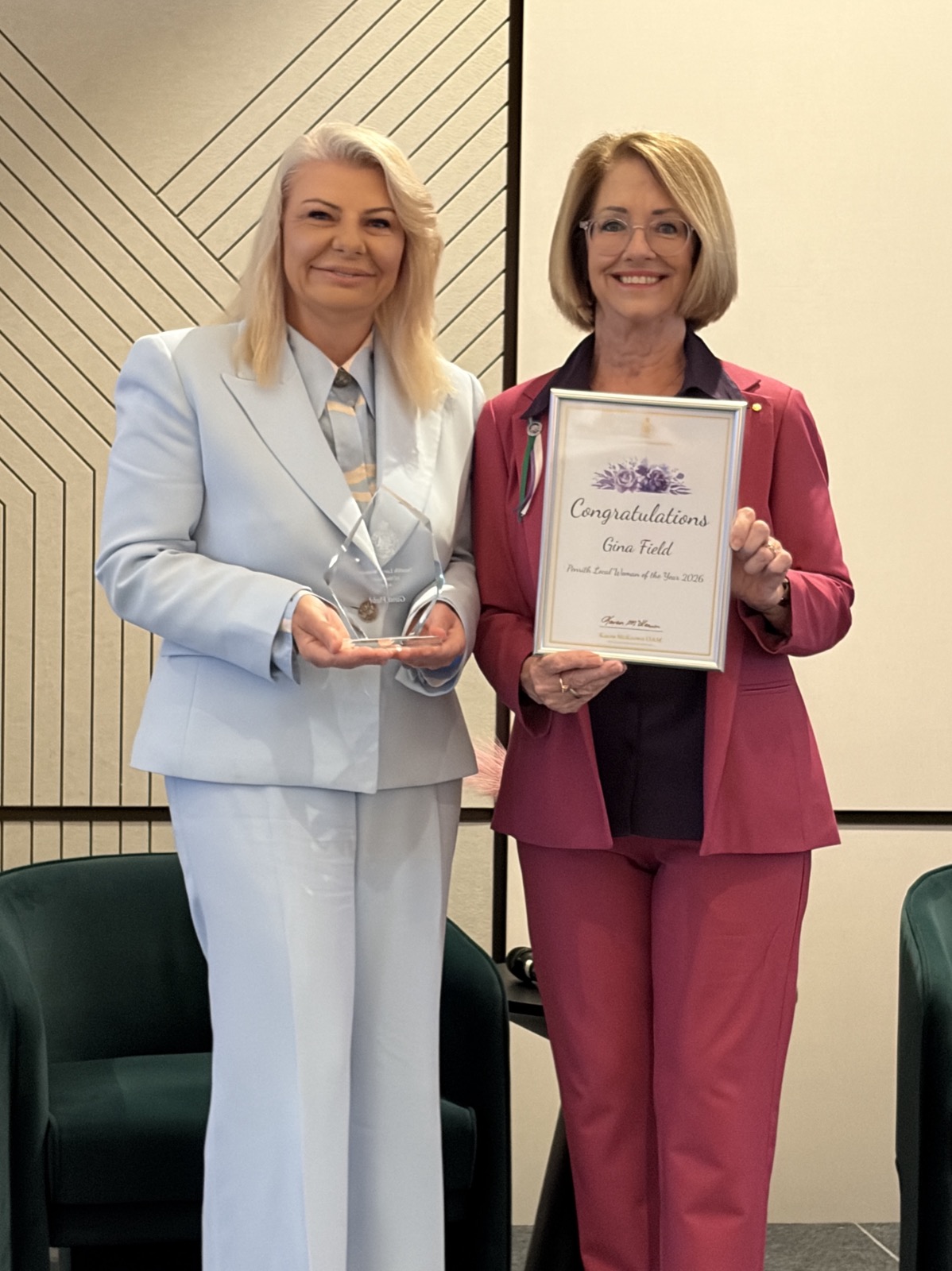 Gina Field honoured as Penrith’s Local Woman of the Year 2026 Main Image